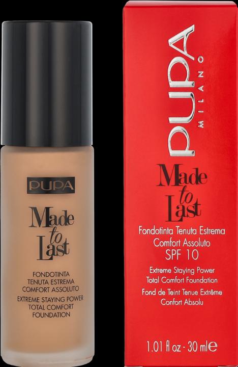 Image du produit Pupa Milano Pupa MADE TO LAST FOUNDATION Beige doré (060 Golden Beige)