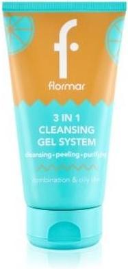 Actual product image Flormar Combination Oily Skin 3in1 Cleansing Gel - 150 Ml (Cleaning cloths, 150 ml)
