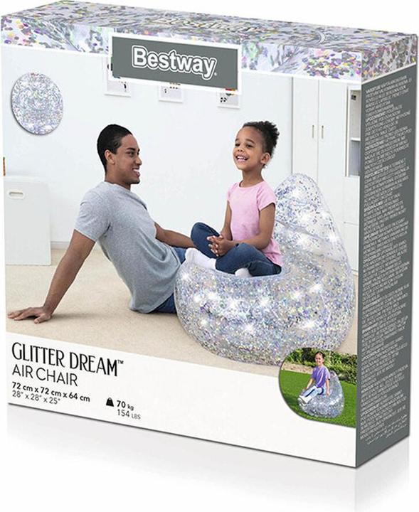 Produktbild Bestway Glitter Dream Luftsessel 72 x 72 x 64 cm