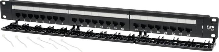 Immagine prodotto Eaton Pannello patch 24 porte 1U Rack-Mount Cat6/Cat5 110 568B RJ45 Ethernet TAA