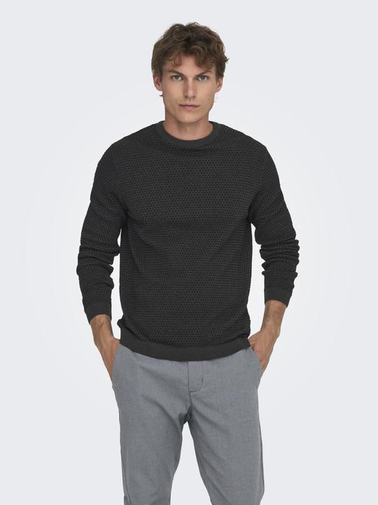 Produktbild Only & Sons Rundhalsausschnitt Pullover Strickpullover (L)