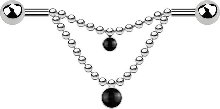 Star Piercing Ring silber Geschnitzt