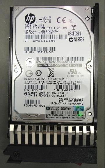 HPE 512743-001-RFB (0.07 TB, 2.5")