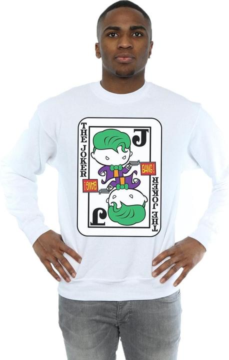 Actual product image Mens Chibi Joker Playing Card Sweatshirt (L)