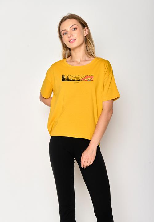 Actual product image Greenbomb Women's Nature Hike Mountains Feel T-Shirt (L)