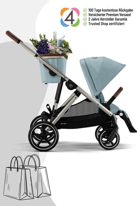 Actual product image Cybex Gazelle S Kinderwagen / Geschwisterwagen / Zwillingswagen