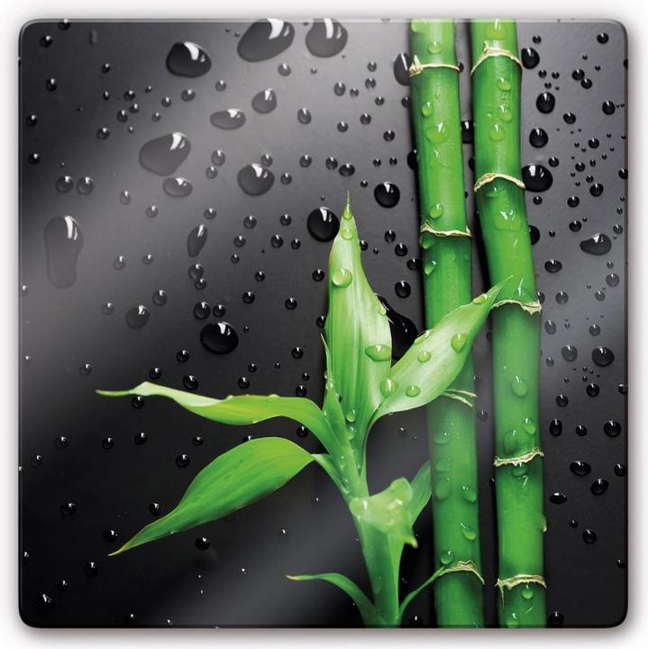 Actual product image Trenddeko Bamboo Over Black - square (20 x 20 cm)