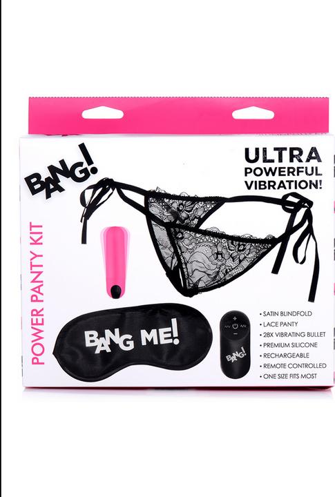 Produktbild XR Brands Power Panty Lace Panties, Bullet, & Blindfold Kit