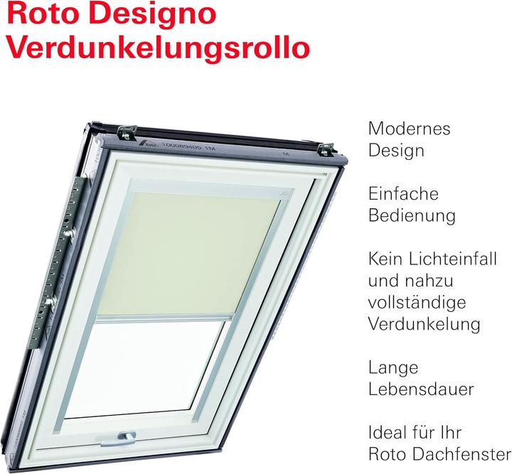 Produktbild Roto Dachfenster-Verdunkelungsrollo ZRV (95 x 98 cm)