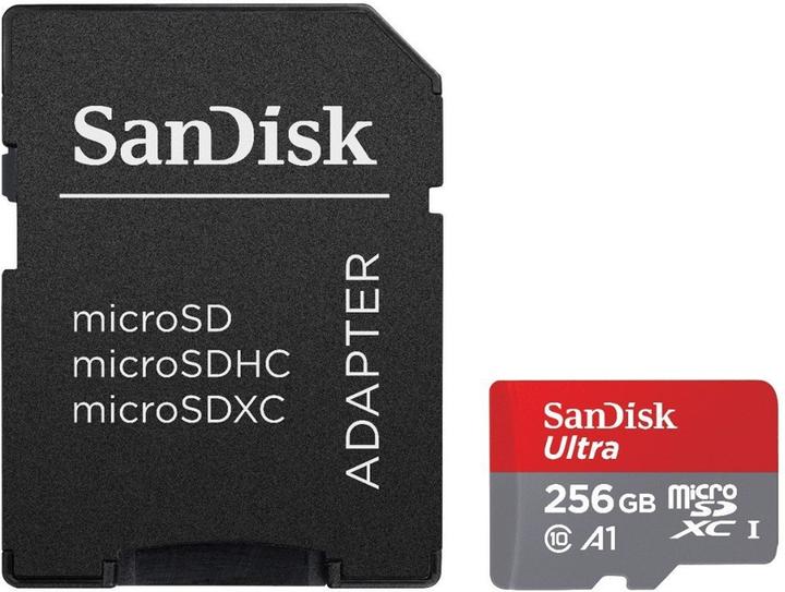Actual product image SanDisk Ultra microSD A1 (256 GB, microSDXC, U1, UHS-I)