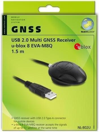 Produktbild Navilock NL-802U EVA-M8Q USB 2.0 Multi GNSS Empfänger u-blox