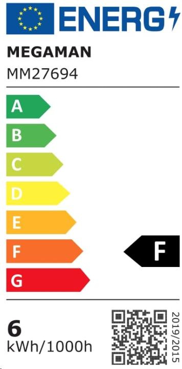 Energy Label Megaman GX53 LED Neutral Reflector (GX53, 6 W, 520 lm, 1 x, F)