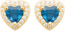 Image du produit Lara BOUCLES d'orilles Plaqué or - S.SAPHIR - ZIRCONIA - COEUR