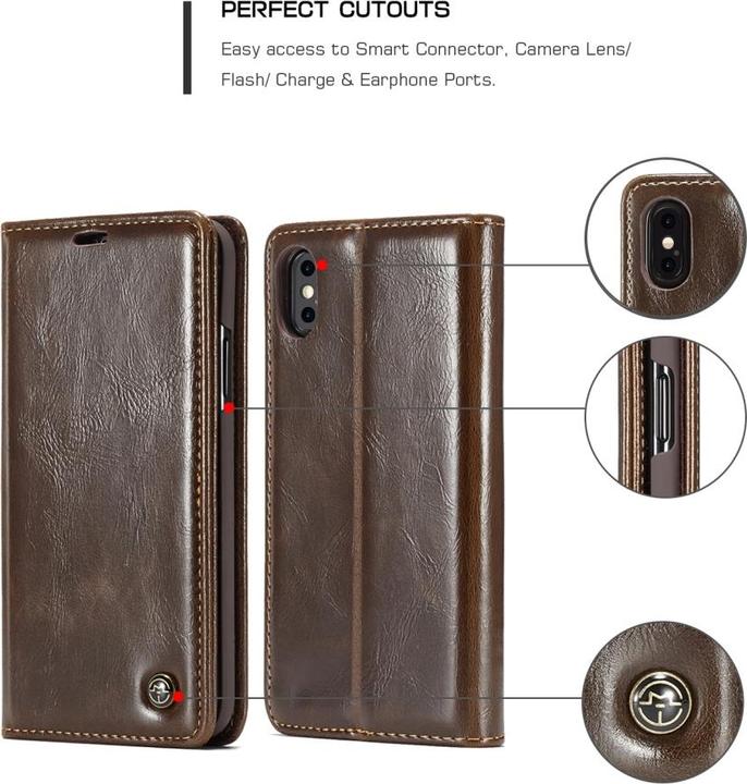 Immagine prodotto Caseme Apple iPhone XS Classic Custodia in pelle Custodia per carte di credito (Apple iPhone XS)