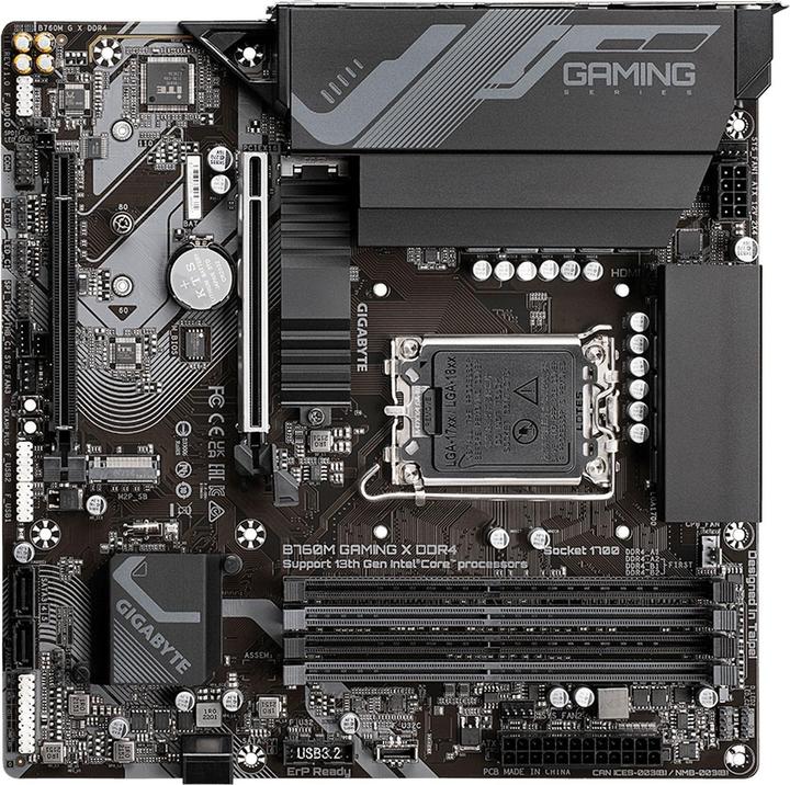Produktbild Gigabyte B760M GAMING X (LGA 1700, Intel B760 Express, mATX)