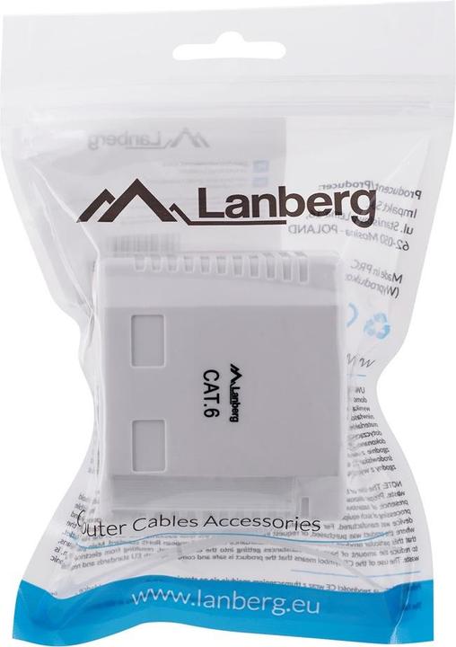 Productafbeelding Lanberg OU6-0002-W Contactdoos RJ-45 Wit
