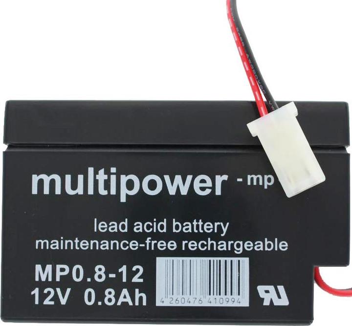 Immagine prodotto Multipower Akku MP0.8-12AMP mit AMP Stecker Buchse (12V)