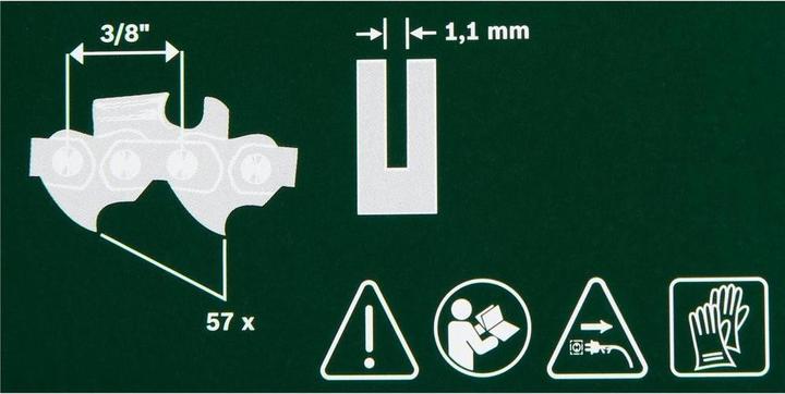 Produktbild Bosch Home & Garden Sägekette 40 cm (1,1 mm) für AKE 40/40-17/10-18 / UniversalChain40 (Kettensäge, Sägekette)