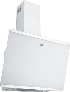 Franke smart - afzuiger fpj 625 v wh/ss, breedte 60 cm, wit glas/roestvrij staal (Wandhaube)