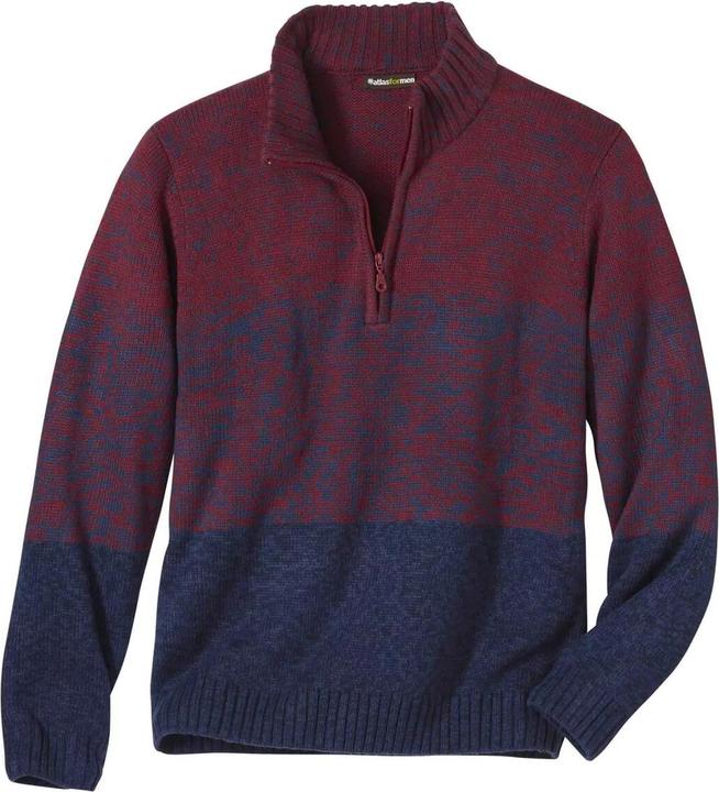 Atlas For Men Pullover mit kurzem Reissverschluss (XL)