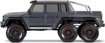 Actual product image Traxxas CRAWLER TRX-6 1:10 6WD EP RTR MERCEDES G63 AMG 6x6 - SILVER WITHOUT charger and WITHOUT battery (RTR Ready-to-Run)