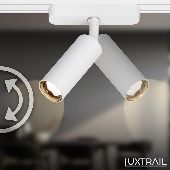 Produktbild Briloner Luxtrail 48V Schienensystem, Set, 3m, Weiss, 4x5W, 2x6W, Track-Grid