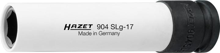 Actual product image HAZET Impact socket ∙ hexagon ∙ extra long 904SLG-17 ∙ Square, hollow 12.5 mm (1/2 inch) ∙ Outside … (17 mm)