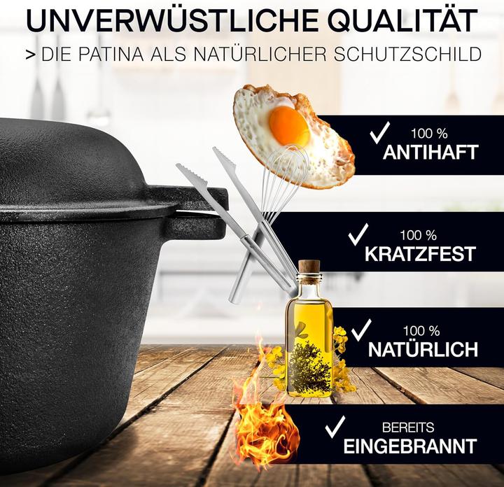 Produktbild Besok Gusseisen-Brotbacktopf mit Deckel (26cm)