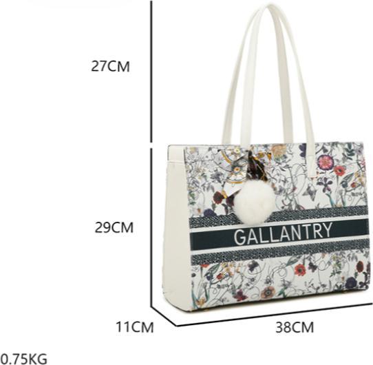 Gallantry Handtasche Cabas Chikle Rigide Gedruckt (5 l)