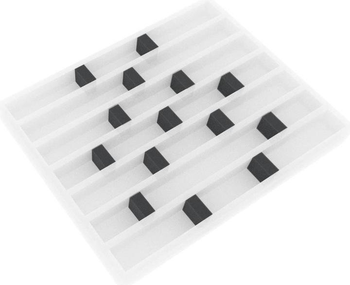 Produktbild Feldherr HS025A001 - 40 Distanzstücke / Schaumstoffquader / Schaumstoffblöcke 30 mm x 25 mm x 15 mm (Schaumstoff)