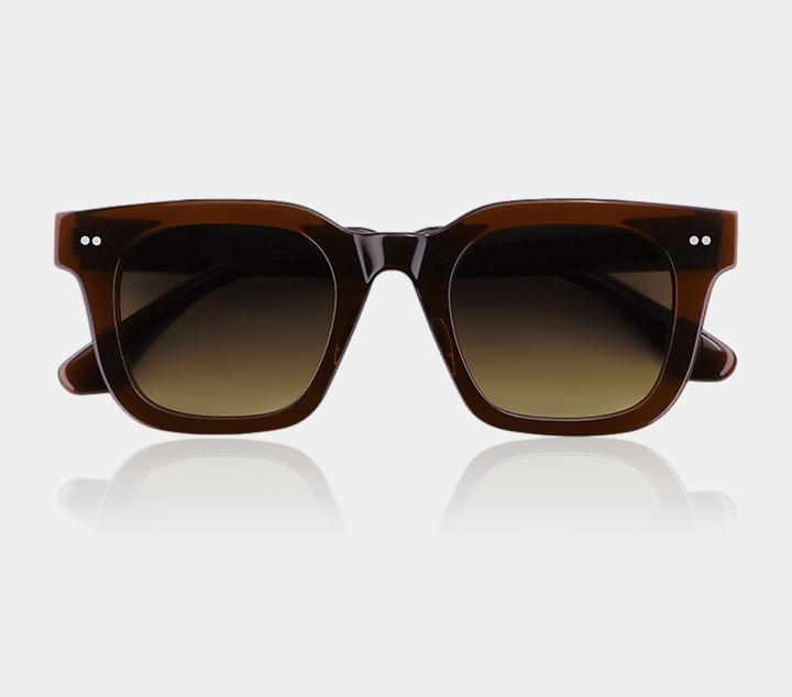 Actual product image James Dixon Braun/Braun Verlauf – Milton – Quadratisch – Acetat – Sonnenbrille