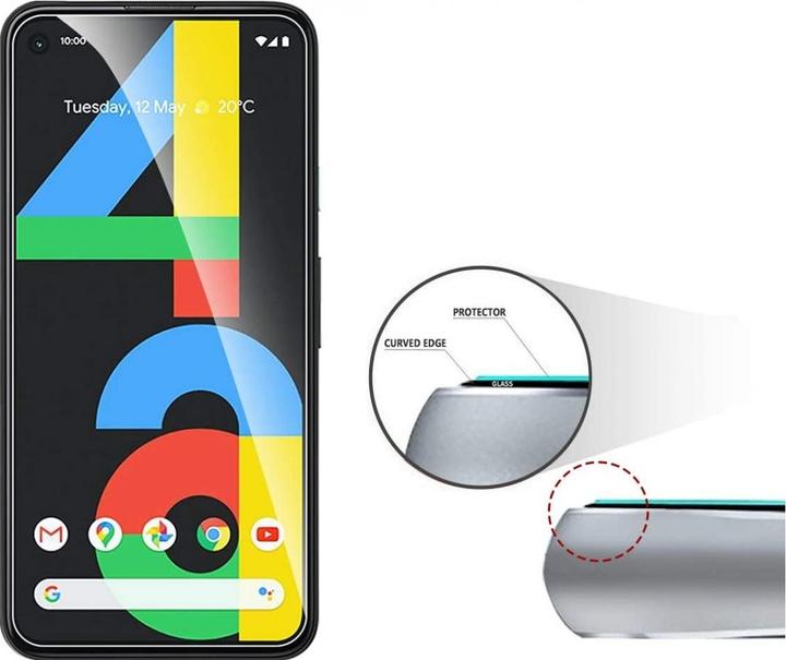 Produktbild Screenguard Google Pixel 4a Panzerglas Schutzfolie Case Friendly Design (1 Stück, Google Pixel 4a)
