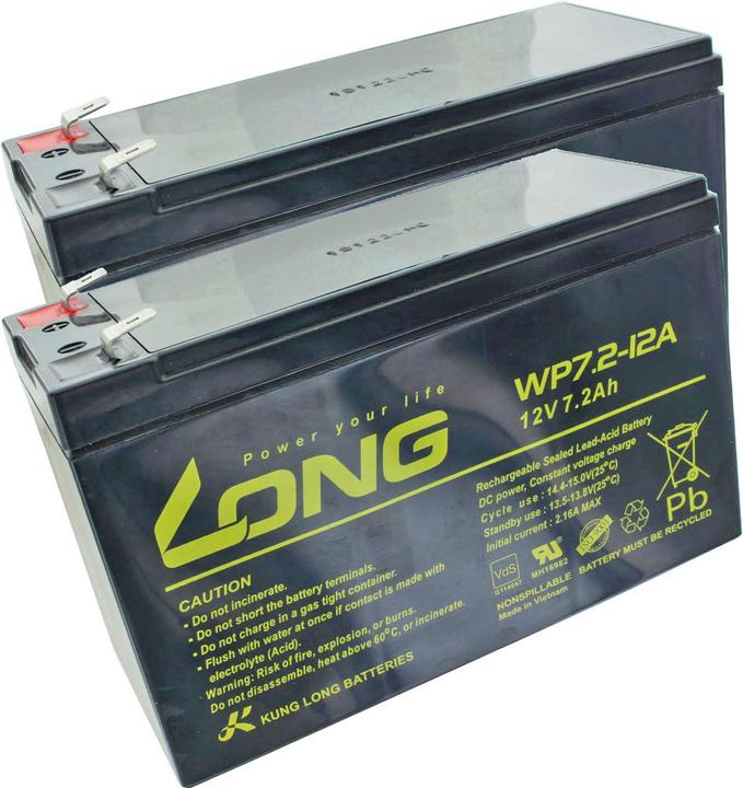 Image du produit Kung Long APC RBC17 Akku RBC2 als Nachbau Akku von AccuCell mit 12 Volt und 7,2Ah (12 V, 7.20 Ah)