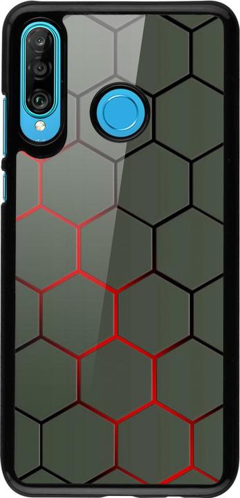 Produktbild PhoneLook Hülle Geometric Line red (Huawei P30 Lite)