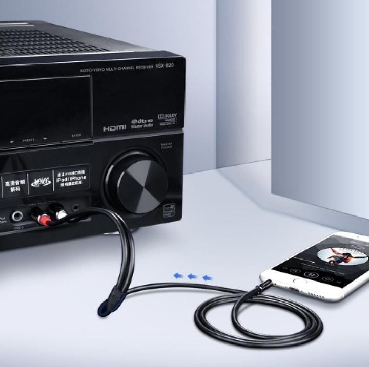 Actual product image Ugreen 2x RCA - 3.5mm jack (1 m, Cinch, 3.5mm jack (AUX))