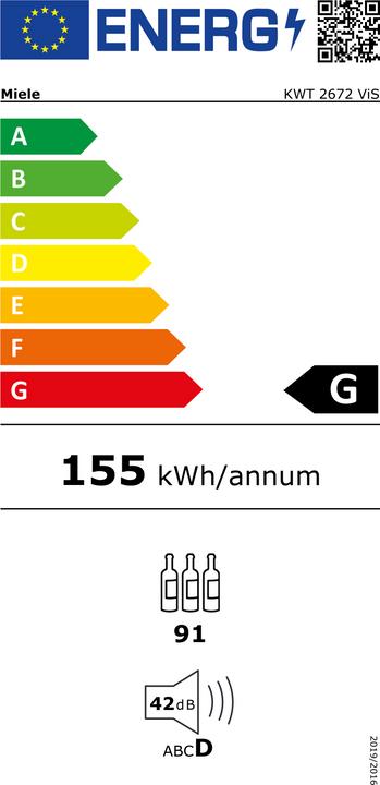 Label énergétique Miele KWT 2672 ViS 11530690