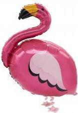 Produktbild Amscan Folienballon AirWalker Flamingo - leer (5 x)