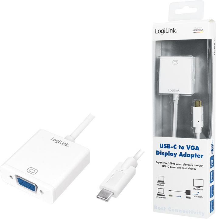 Actual product image LogiLink USB Typ-C zu (VGA, 4.50 cm)