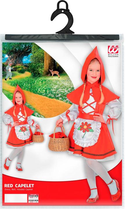 Produktbild Widmann ROTKÄPPCHEN (Kleid, Gürtel, Mäntelchen mit Kapuze), 104 cm / 2-3 Years (98)