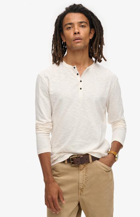 Actual product image Superdry Slub Ls Jersey Grandad Top (XXL)