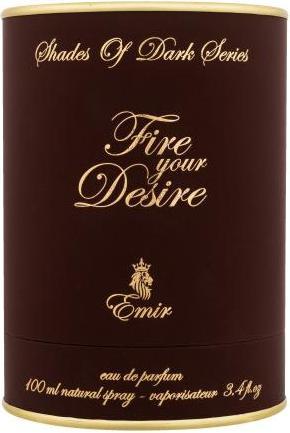 Actual product image Emir Shades Of Dark Series Fire Your Desire Unisex Eau de Parfum 100ml (Eau de parfum, 100 ml)