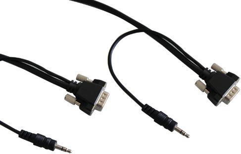 Produktbild Contrik 3.5mm Klinke| VGA — 3.5mm Klinke| VGA (1 m, VGA)