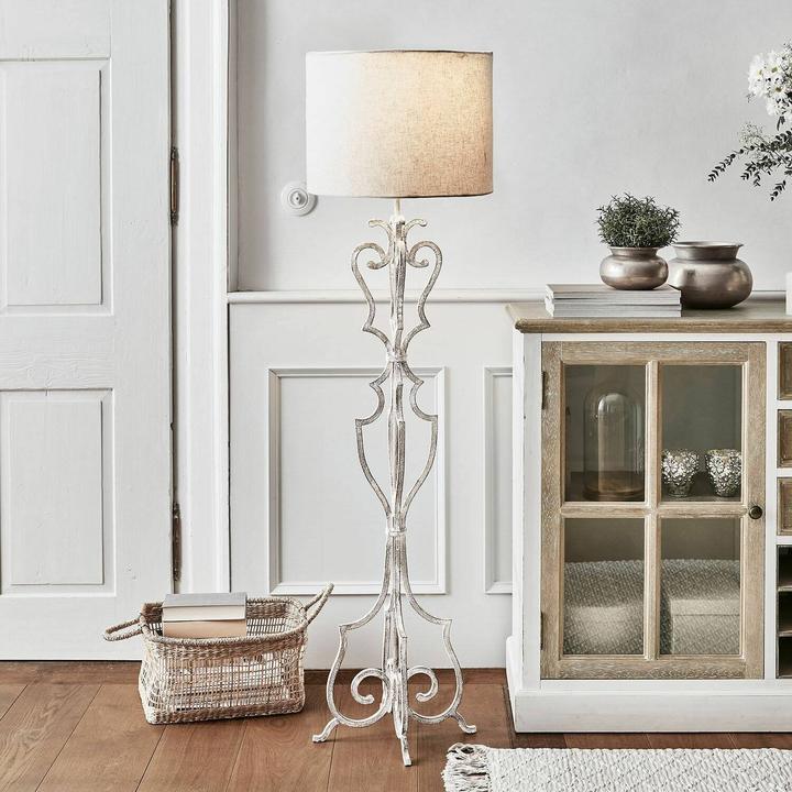 Actual product image Loberon Floor Lamp Tolbert antique white (E27)