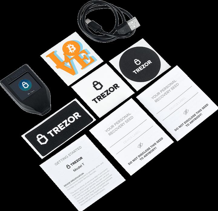 Image du produit Trezor Modèle T (Ethereum Classic, Lithécoïne, Bitcoin)