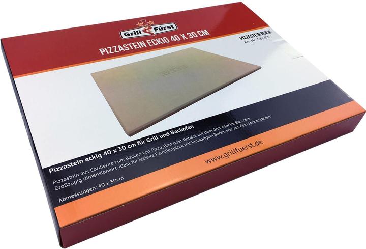Produktbild Grillfürst Pizzastein rechteckig Abmessungen: 40 x 30 cm