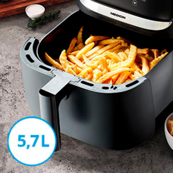 Produktbild Medion Heissluft-Fritteuse MD 10532, 1 kg, Schwarz