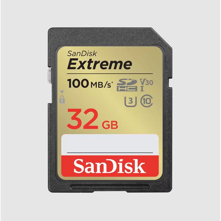 Actual product image SanDisk Extreme (32 GB, SDHC, U3, UHS-I)