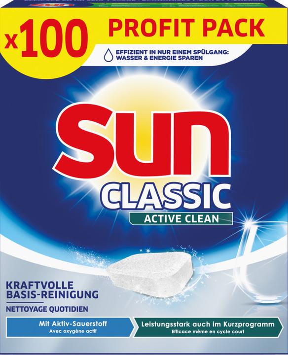 Image du produit Sun Tablettes Classic Active Clean (Tabs)