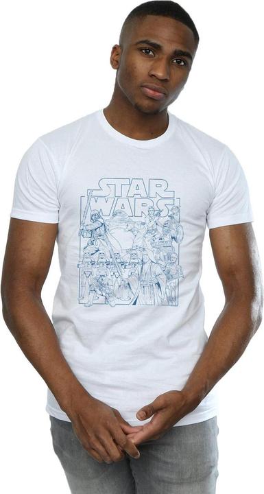 Produktbild Star Wars Outlined Sketch TShirt (4XL)