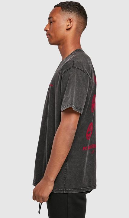 Image du produit FC Bayern München Logo History Red Acid Washed Heavy Oversize Tee - 118295 (L)
